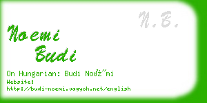 noemi budi business card